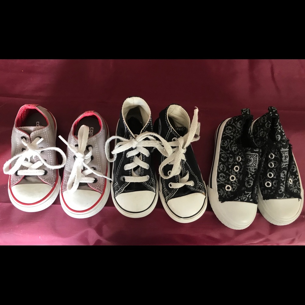 Toddler Boys Size 7 Converse CP Tennis Shoes Lot